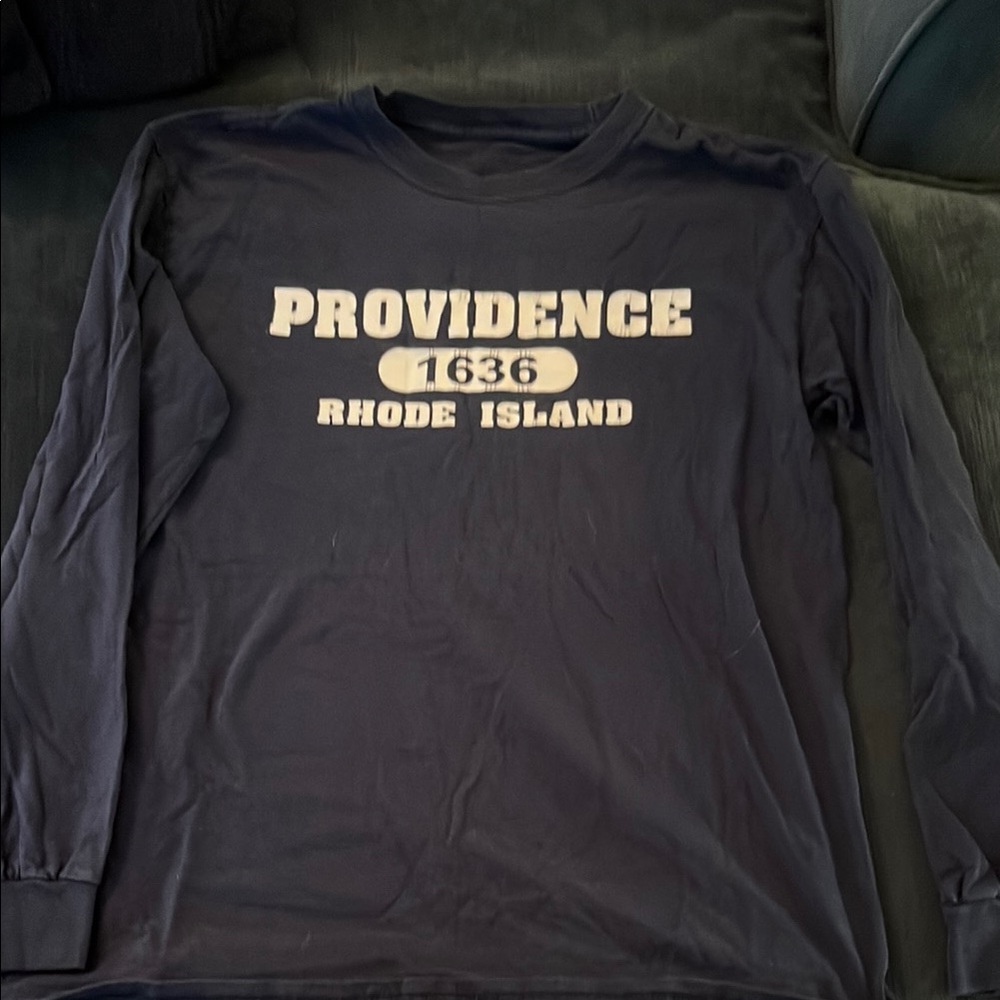 Comfort Colors Blue Long Sleeve Tee Providence Print